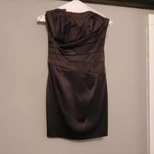 Jessica McClintock Black satin cocktail/formal